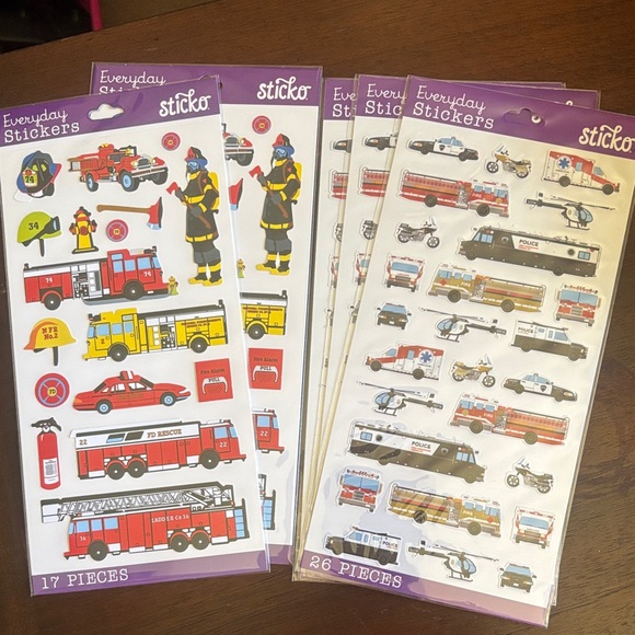 Firefighter Themed Sticker Set - Picture 3 of 9